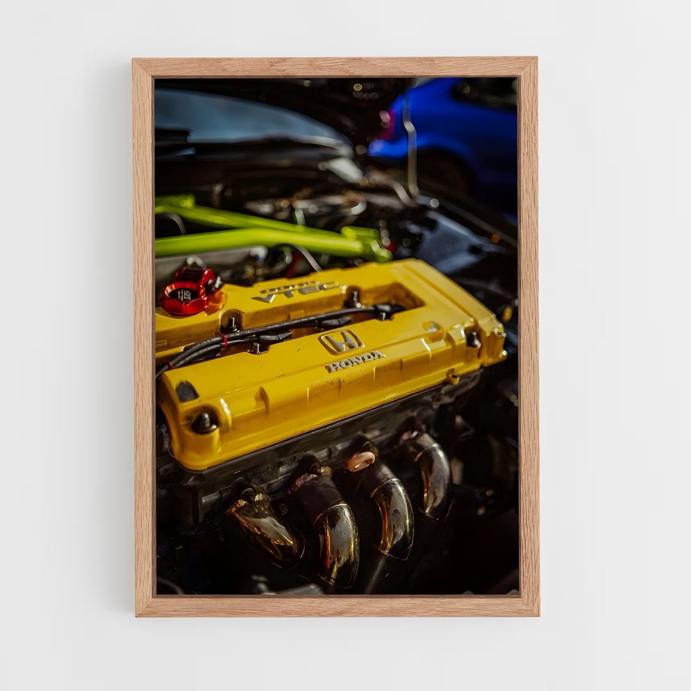 Poster Civic moteur – affiche Honda (vue 4)